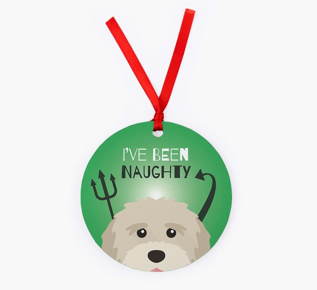 'I've Been Naughty' - {breedFullName} Christmas Decoration