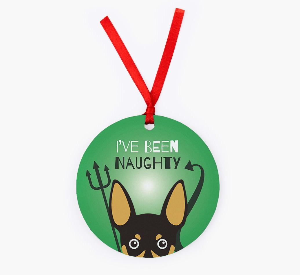 'I've Been Naughty' - {breedFullName} Christmas Decoration