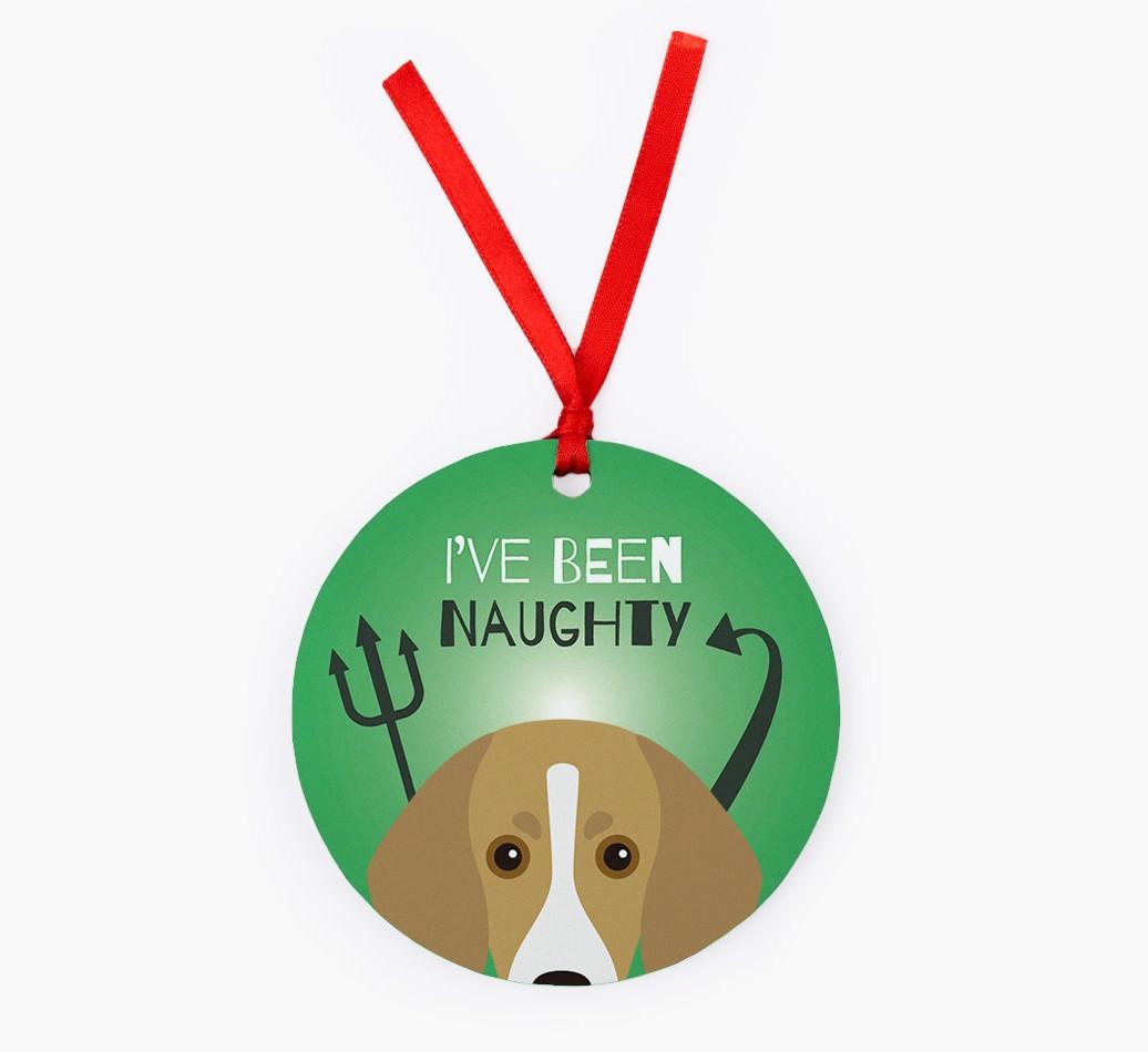 'I've Been Naughty' - {breedFullName} Christmas Decoration