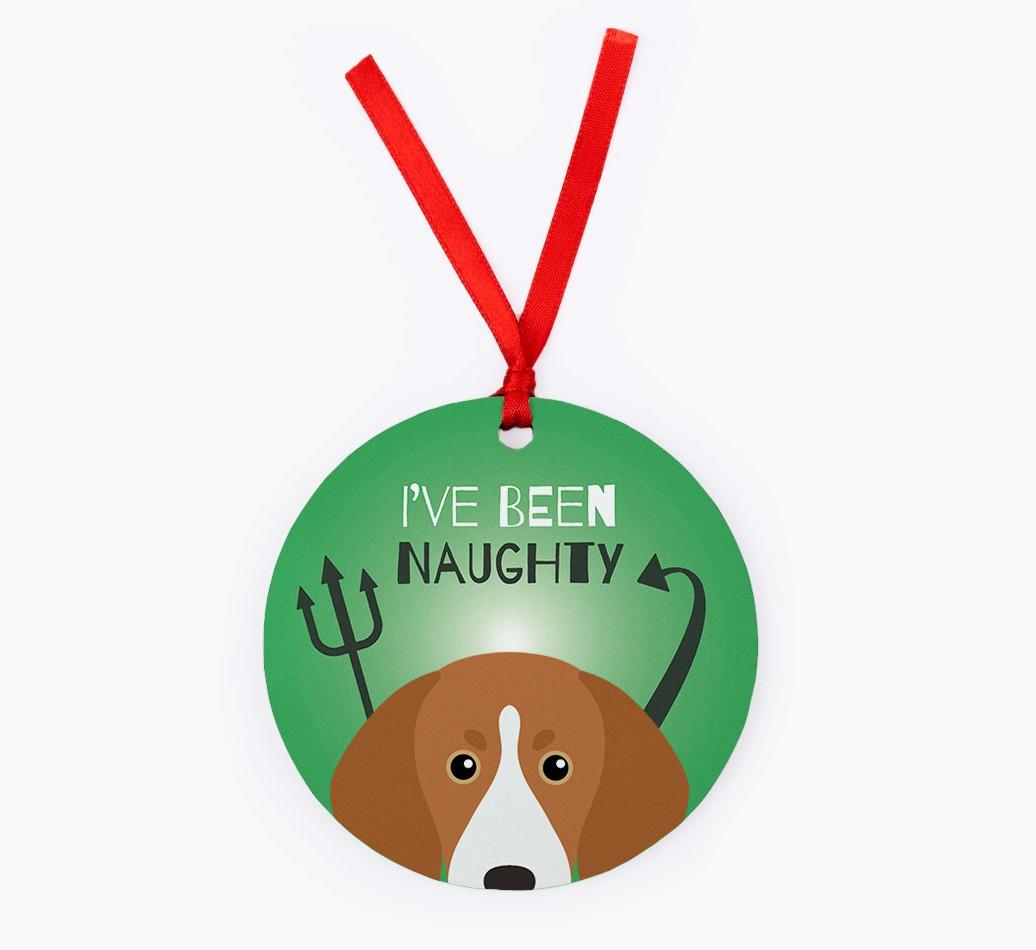 'I've Been Naughty' - {breedFullName} Christmas Decoration