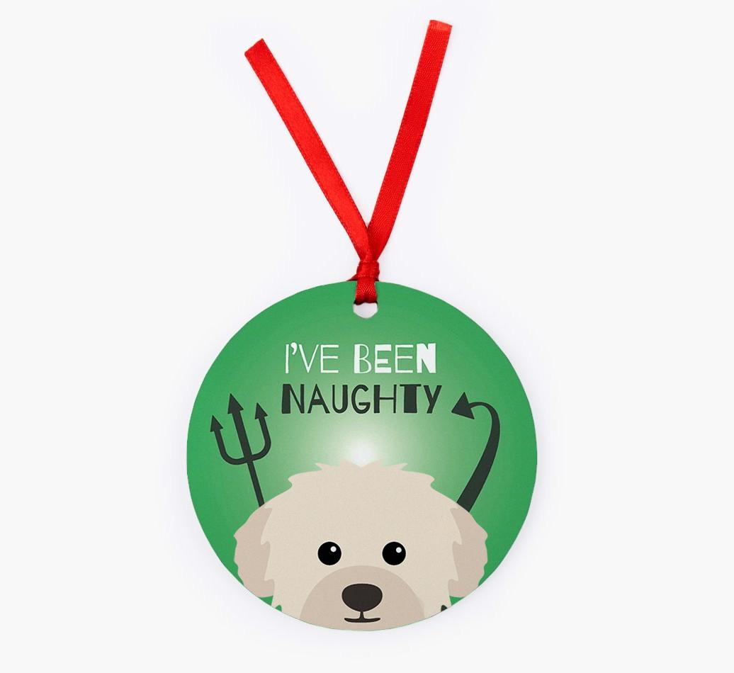 'I've Been Naughty' - {breedFullName} Christmas Decoration