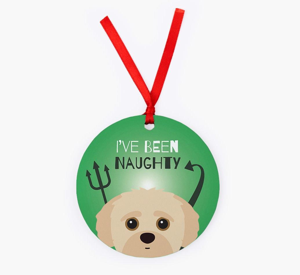 'I've Been Naughty' - {breedFullName} Christmas Decoration