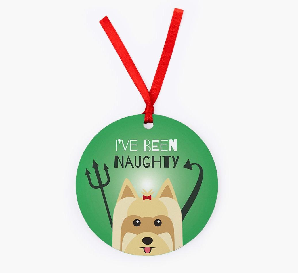 'I've Been Naughty' - {breedFullName} Christmas Decoration