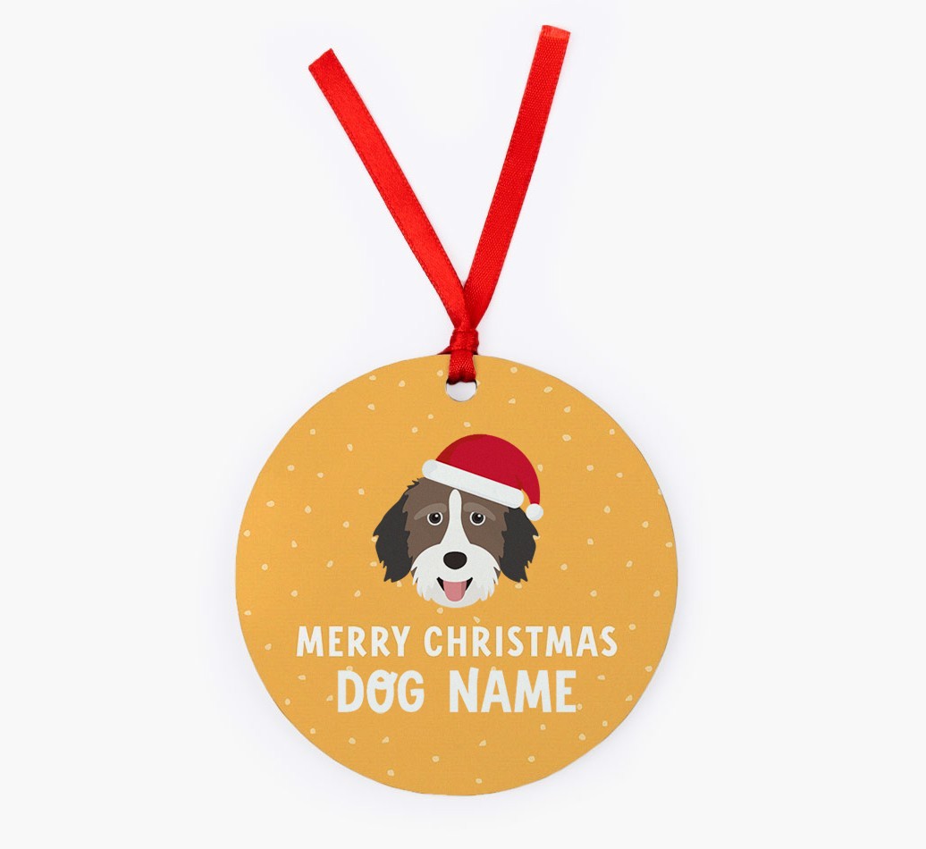 Merry Christmas: Personalized {breedFullName} Christmas Decoration