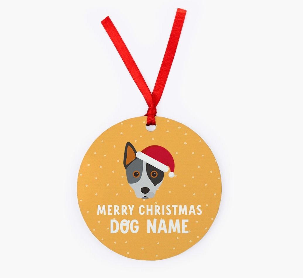 Merry Christmas: Personalized {breedFullName} Christmas Decoration