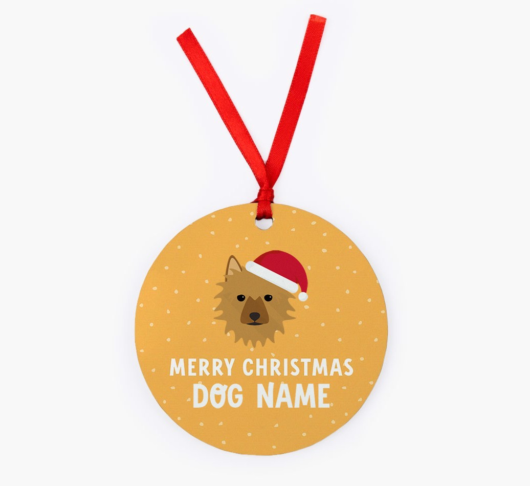 Merry Christmas: Personalized {breedFullName} Christmas Decoration