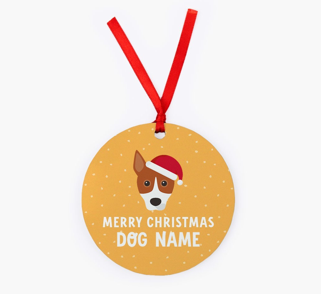 Merry Christmas: Personalized {breedFullName} Christmas Decoration