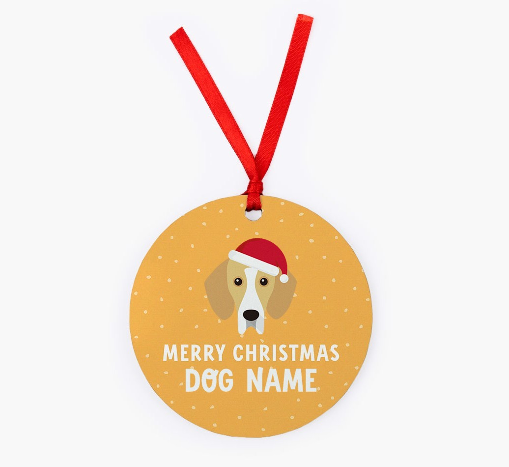 Merry Christmas: Personalized {breedFullName} Christmas Decoration