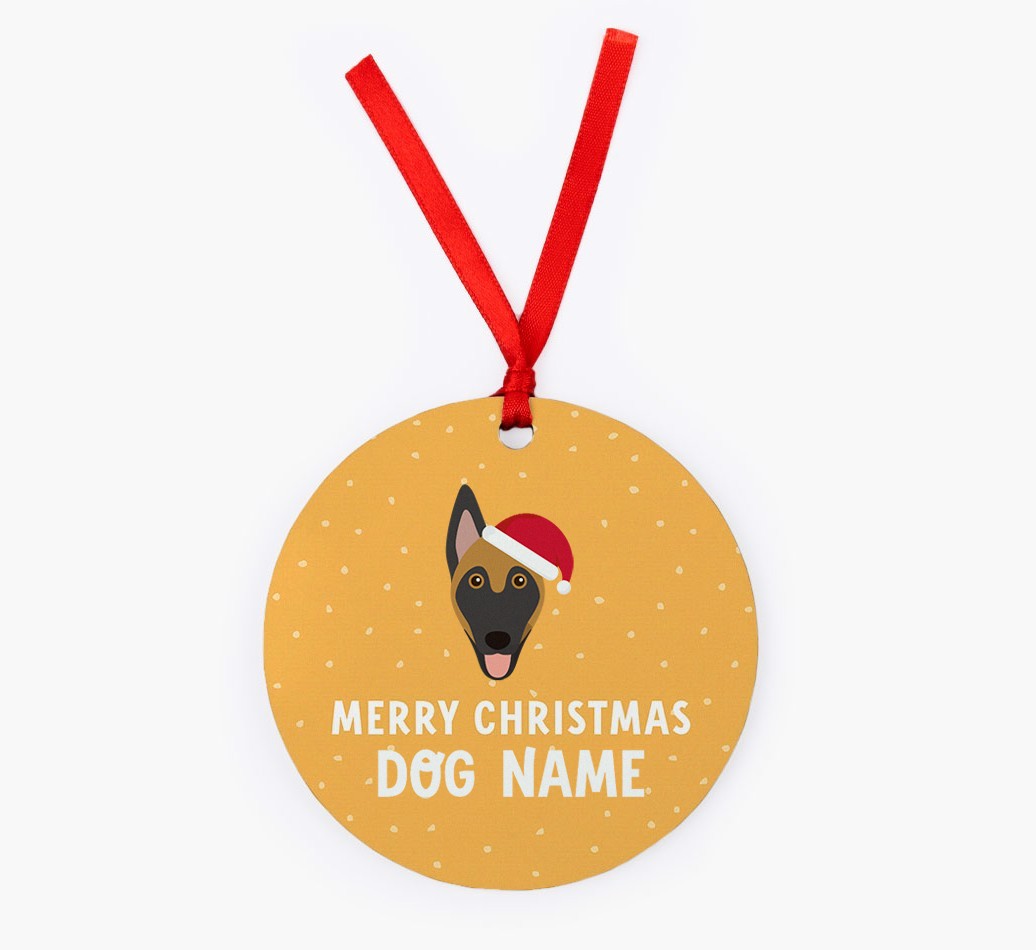 Merry Christmas: Personalized {breedFullName} Christmas Decoration