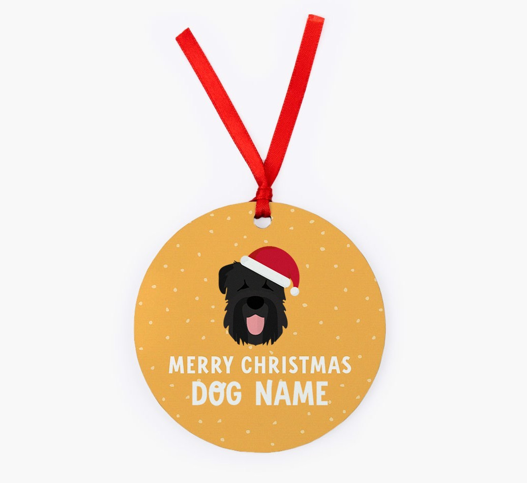 Merry Christmas: Personalized {breedFullName} Christmas Decoration