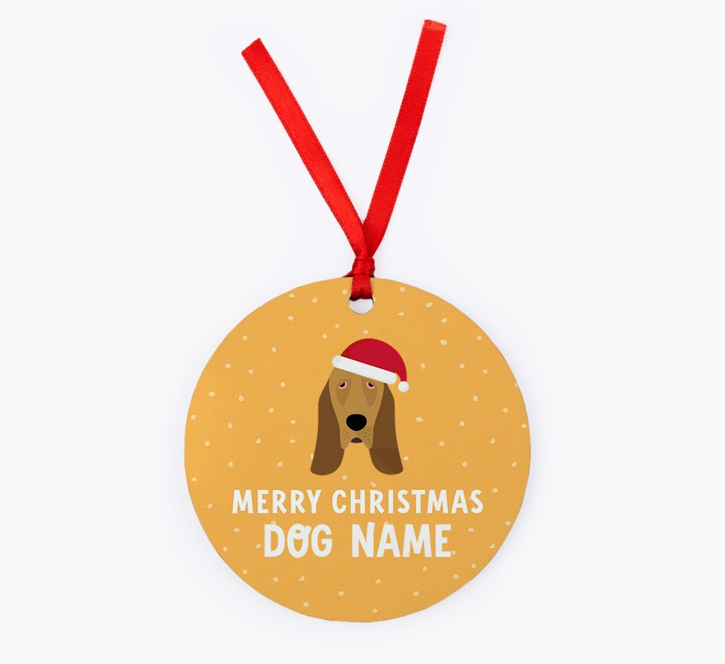 Merry Christmas: Personalised {breedFullName} Christmas Decoration