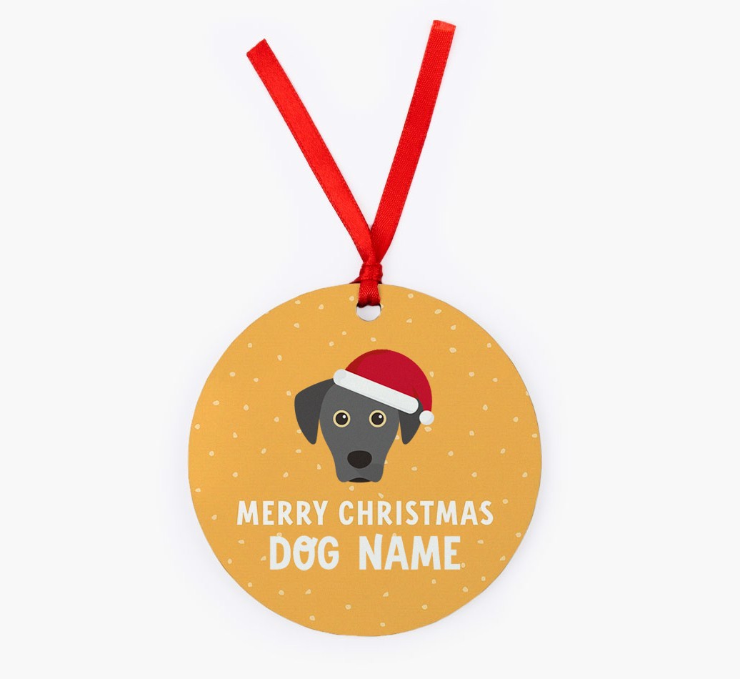Merry Christmas: Personalized {breedFullName} Christmas Decoration