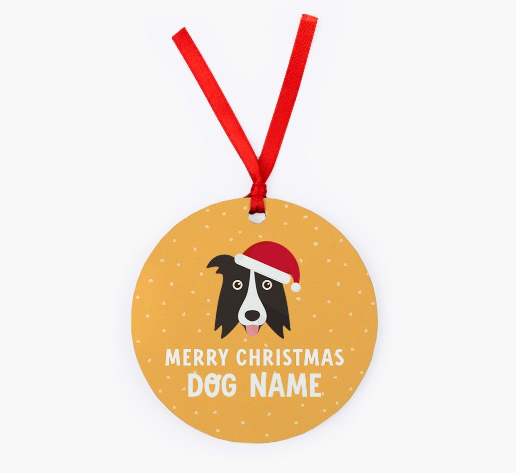 Merry Christmas: Personalized {breedFullName} Christmas Decoration