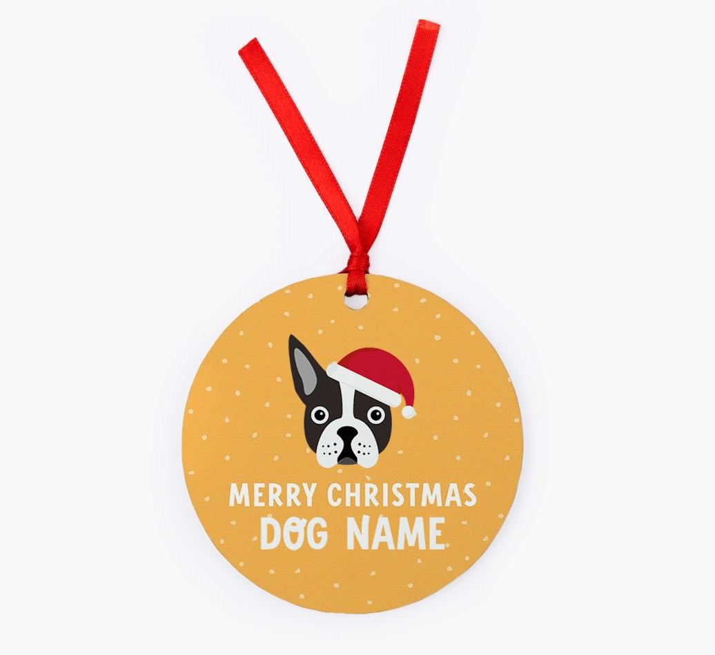 Merry Christmas: Personalized {breedFullName} Christmas Decoration