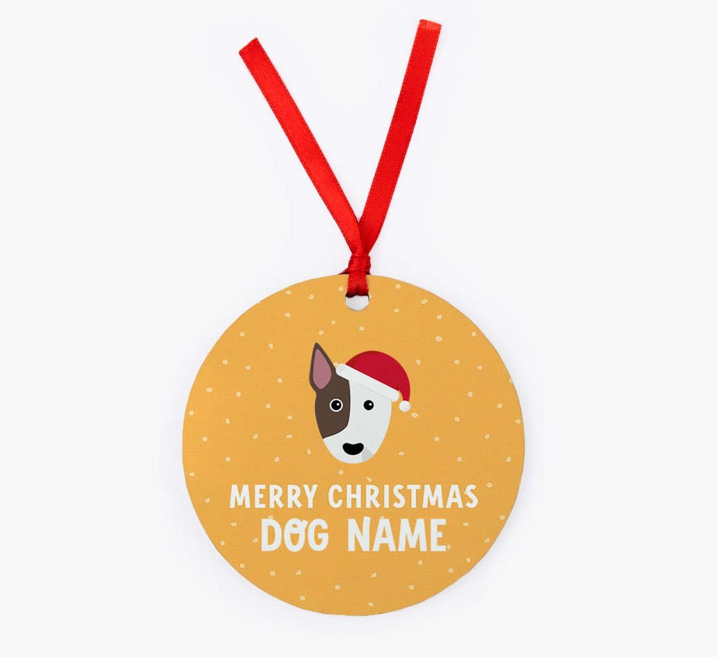 Merry Christmas: Personalised {breedFullName} Christmas Decoration