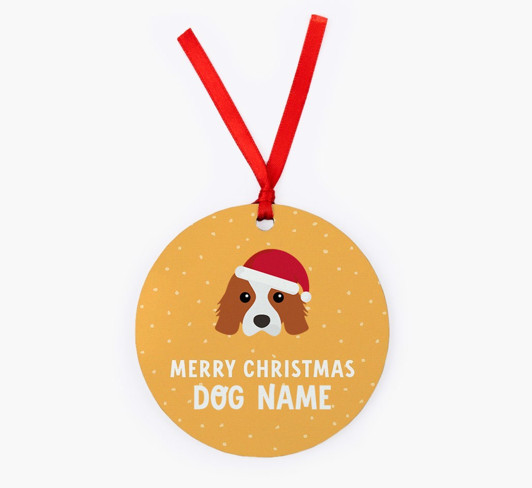Merry Christmas: Personalized {breedFullName} Christmas Decoration