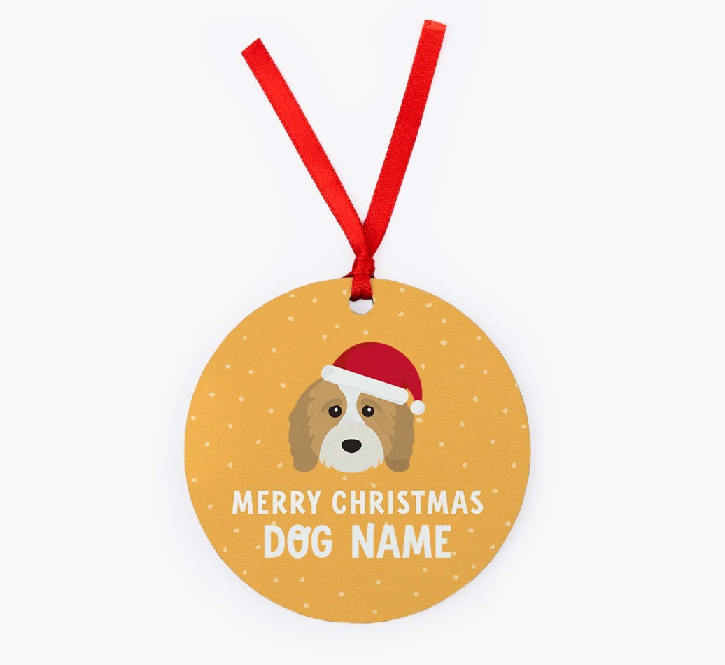 Merry Christmas: Personalized {breedFullName} Christmas Decoration
