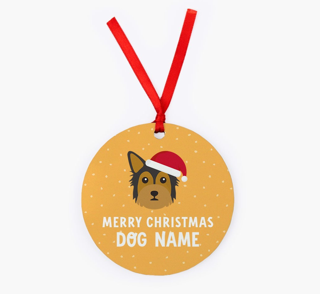 Merry Christmas: Personalized {breedFullName} Christmas Decoration