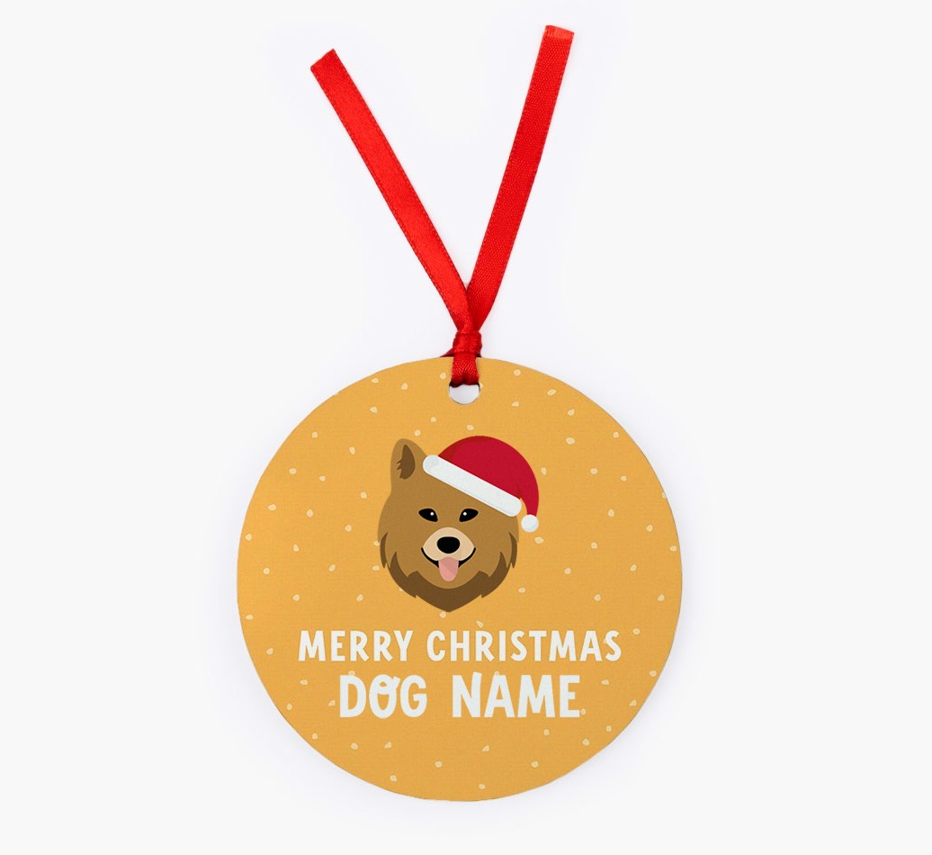 Merry Christmas: Personalised {breedFullName} Christmas Decoration