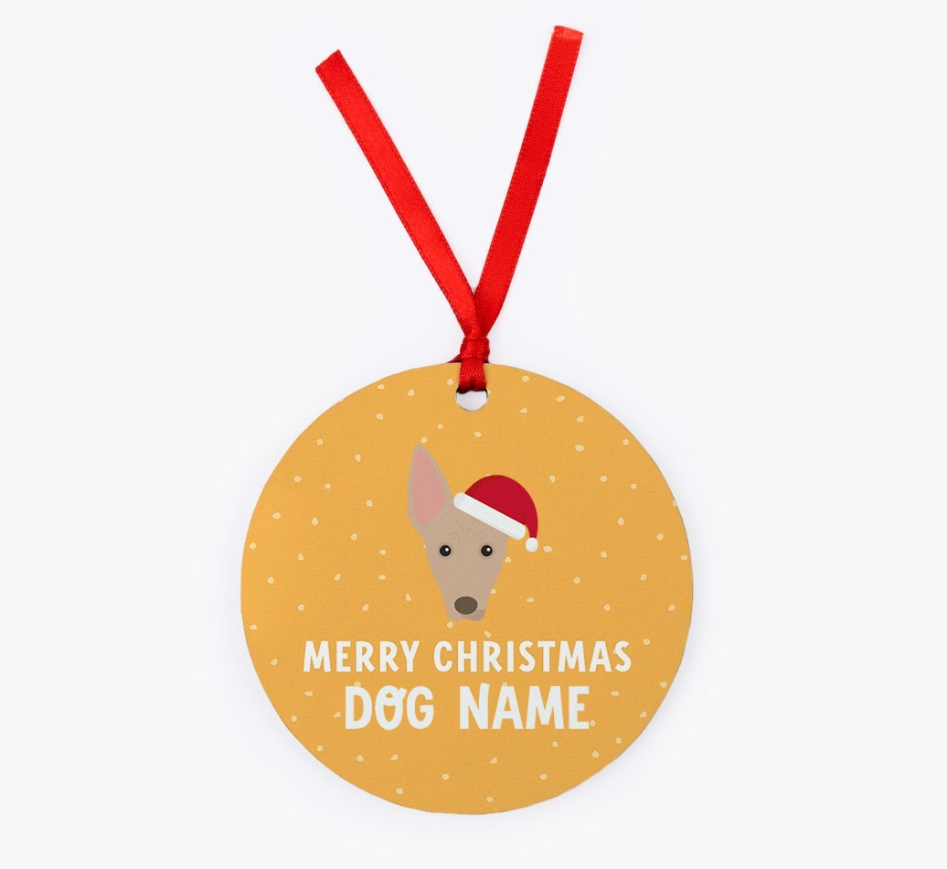 Merry Christmas: Personalized {breedFullName} Christmas Decoration