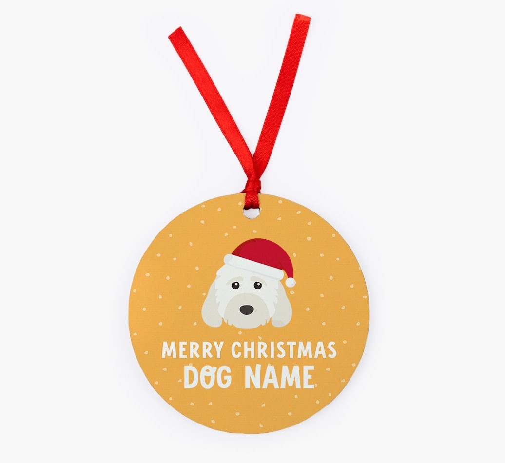 Merry Christmas: Personalized {breedFullName} Christmas Decoration
