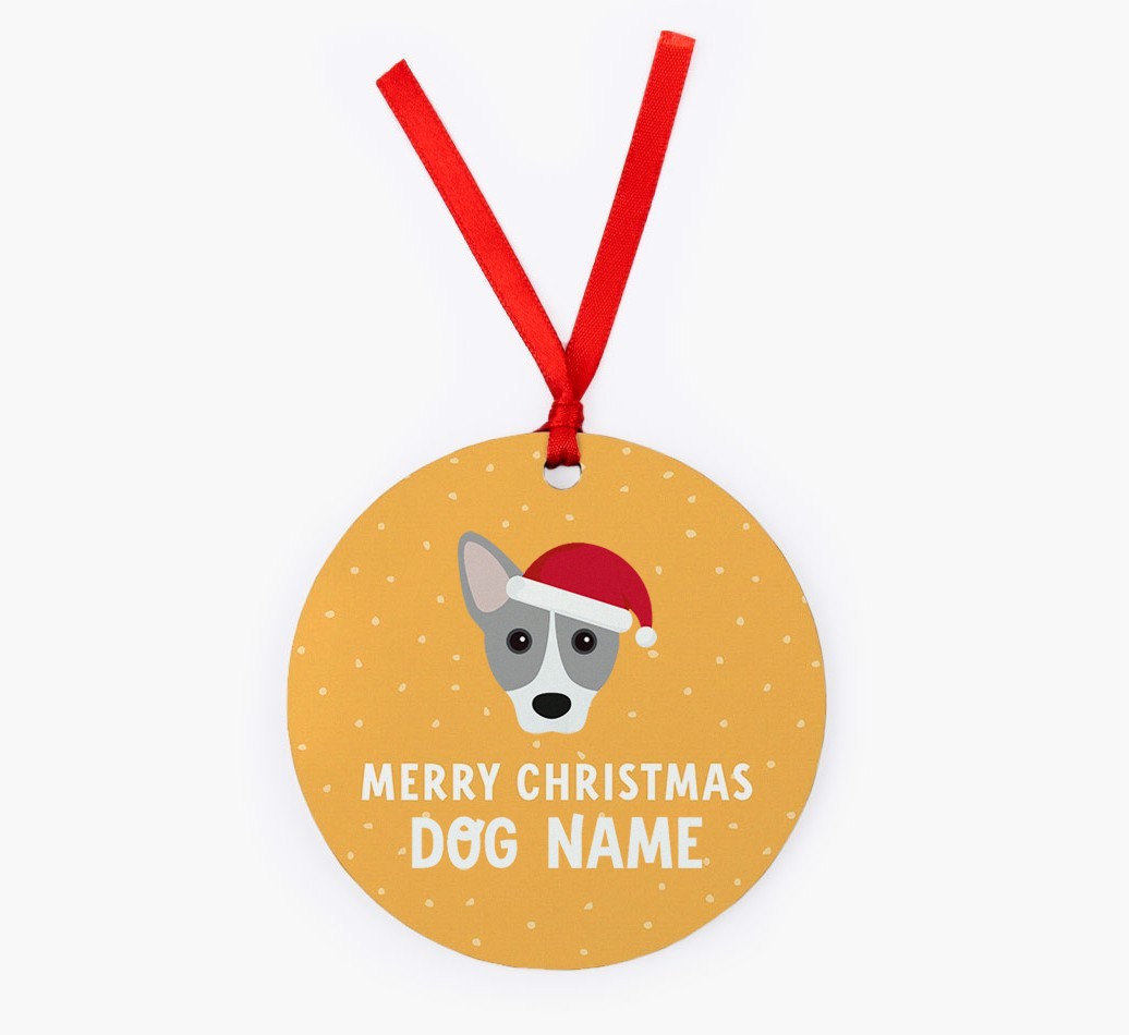 Merry Christmas: Personalized {breedFullName} Christmas Decoration