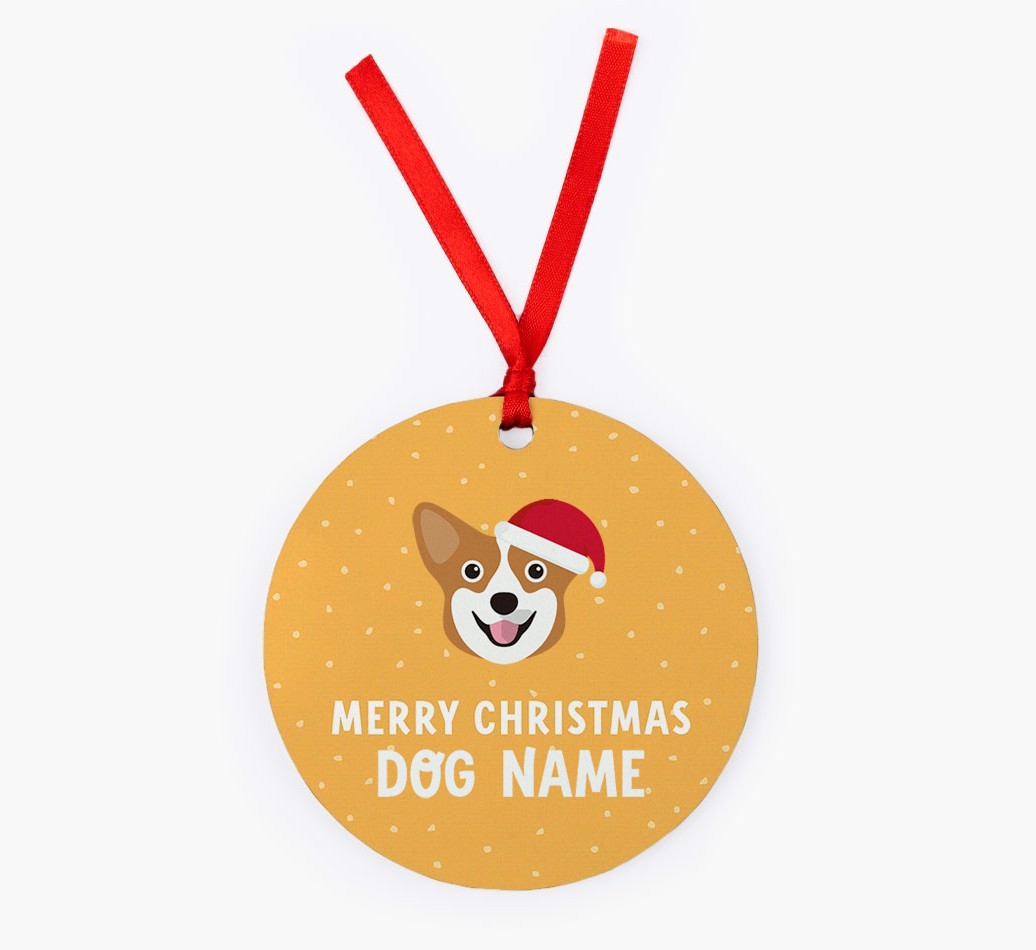 Merry Christmas: Personalized {breedFullName} Christmas Decoration