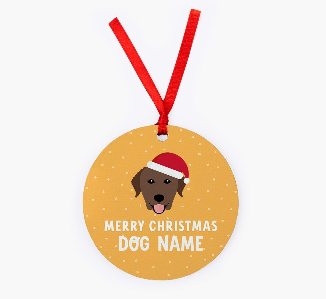 Merry Christmas: Personalized {breedFullName} Christmas Decoration