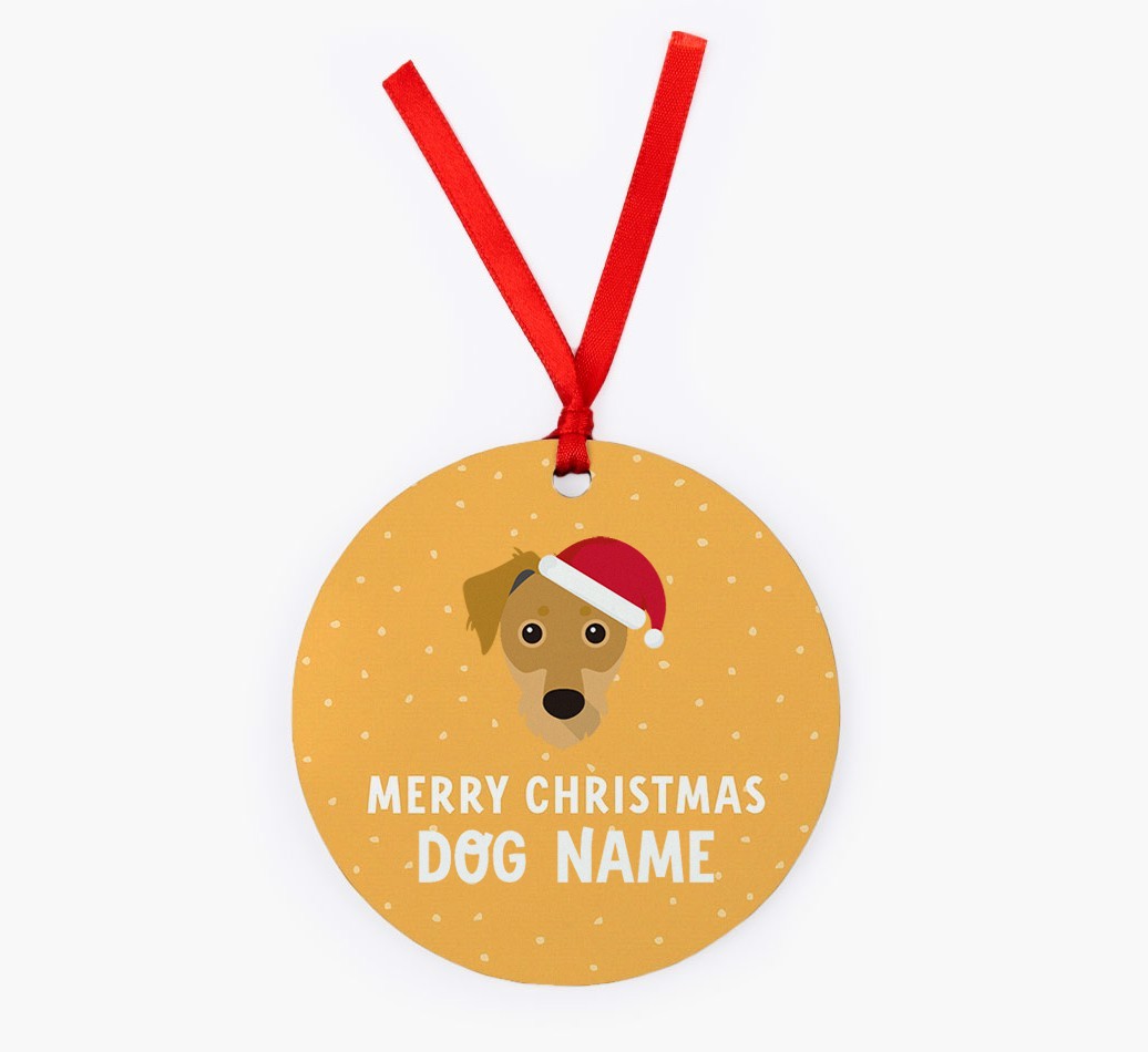 Merry Christmas: Personalised {breedFullName} Christmas Decoration