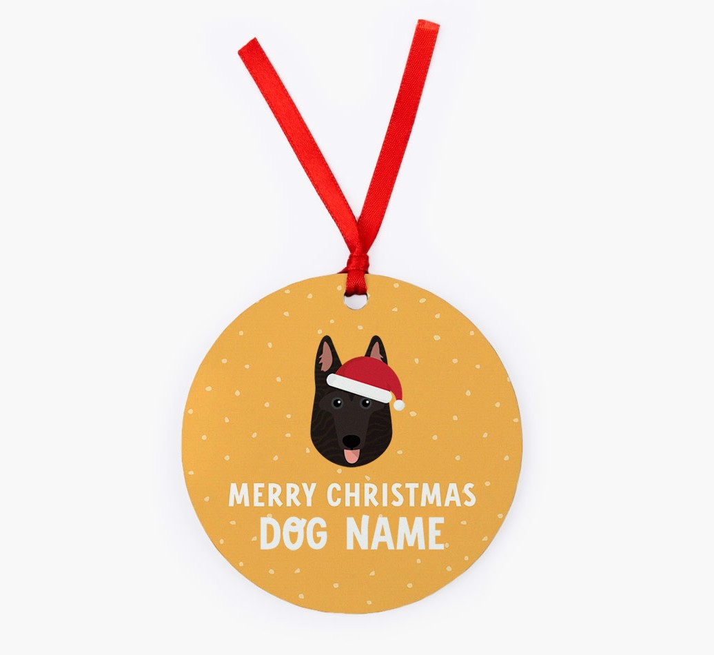 Merry Christmas: Personalized {breedFullName} Christmas Decoration