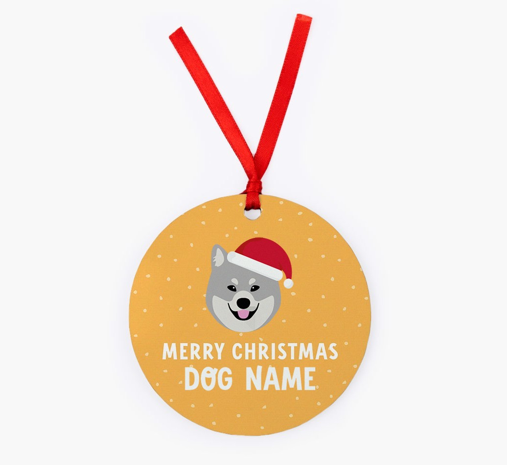 Merry Christmas: Personalised {breedFullName} Christmas Decoration