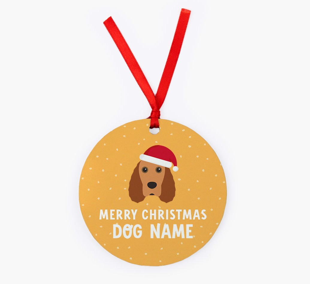 Merry Christmas: Personalized {breedFullName} Christmas Decoration