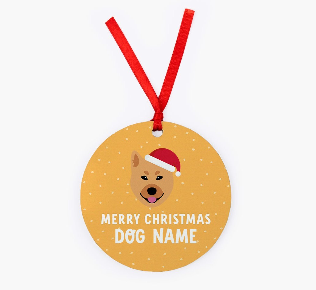 Merry Christmas: Personalized {breedFullName} Christmas Decoration