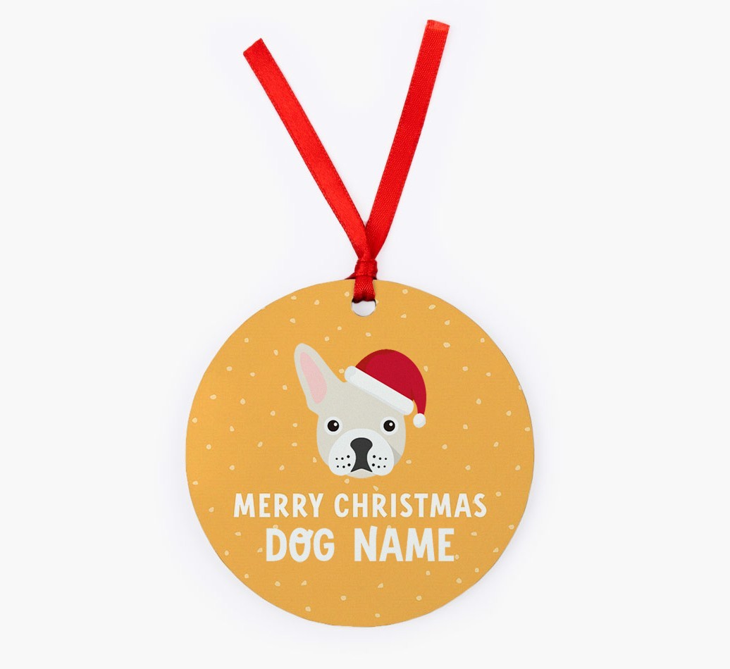 Merry Christmas: Personalized {breedFullName} Christmas Decoration