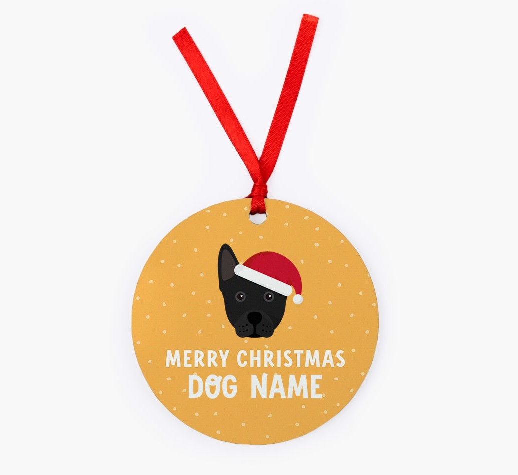 Merry Christmas: Personalized {breedFullName} Christmas Decoration