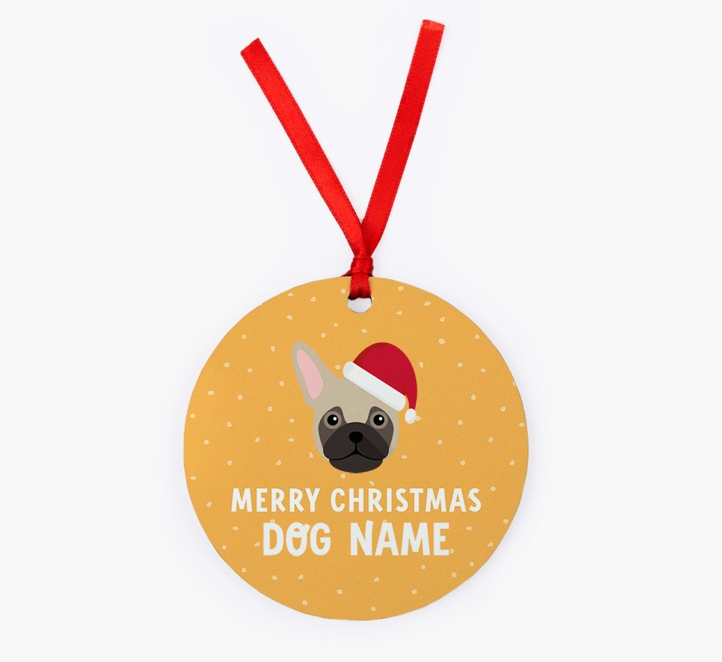 Merry Christmas: Personalised {breedFullName} Christmas Decoration