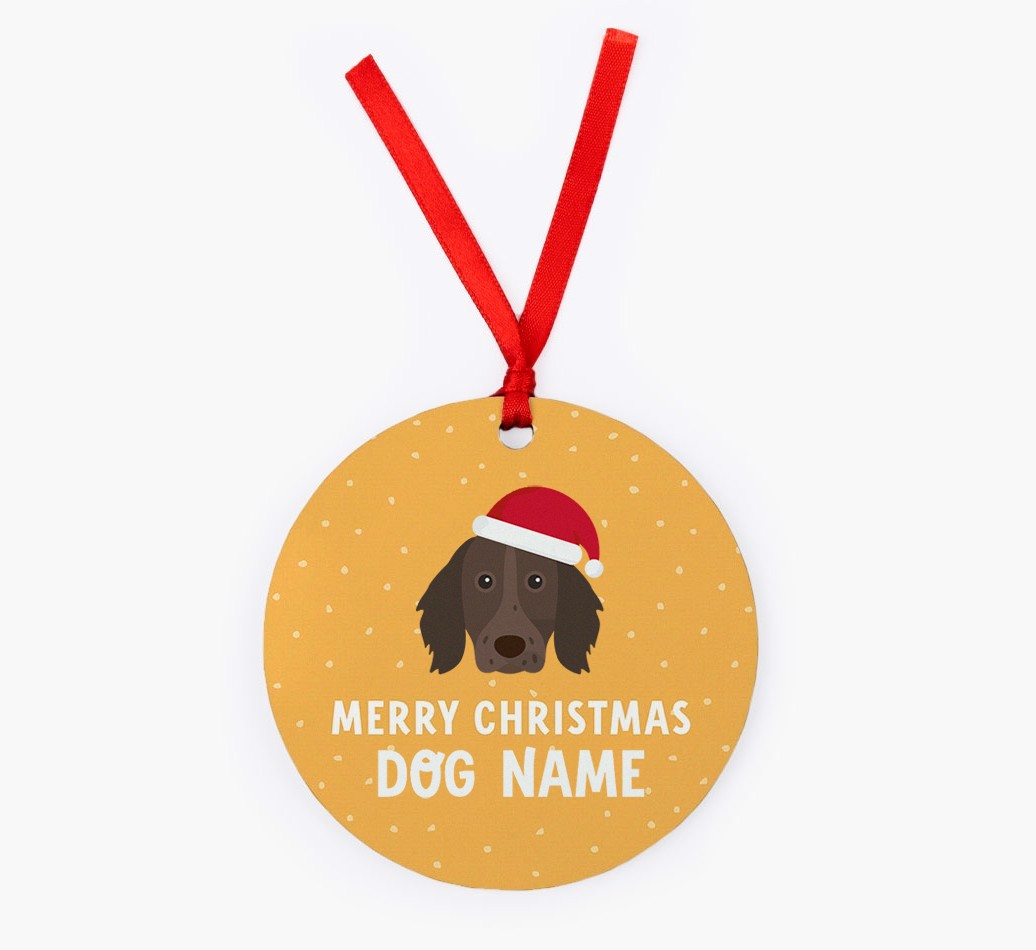 Merry Christmas: Personalized {breedFullName} Christmas Decoration