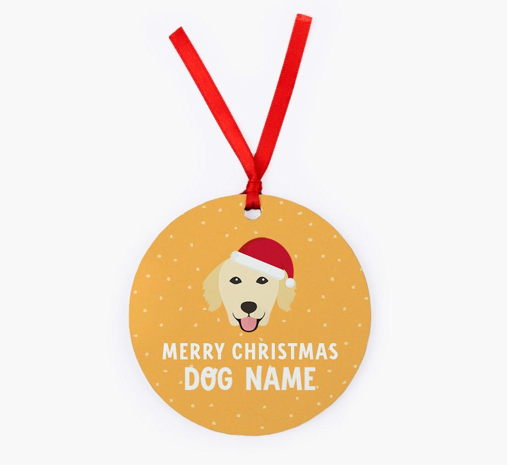 Merry Christmas: Personalized {breedFullName} Christmas Decoration
