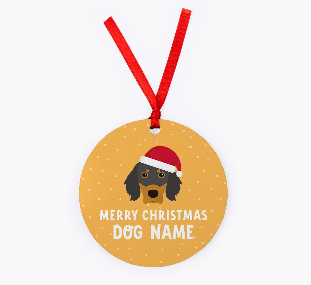Merry Christmas: Personalized {breedFullName} Christmas Decoration