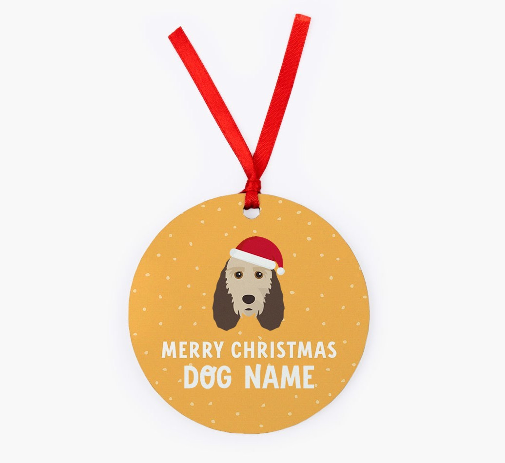 Merry Christmas: Personalised {breedFullName} Christmas Decoration