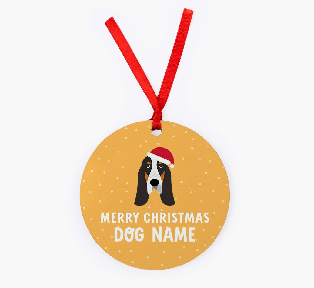 Merry Christmas: Personalized {breedFullName} Christmas Decoration