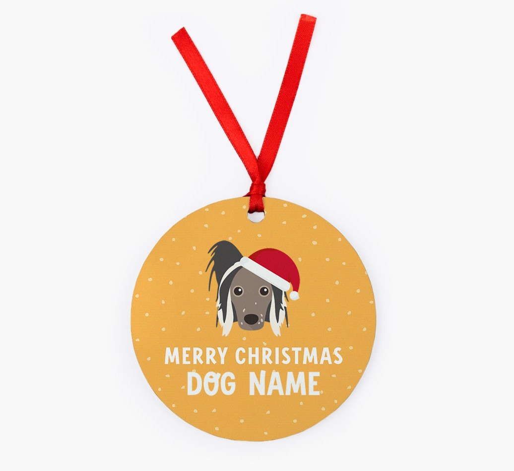 Merry Christmas: Personalized {breedFullName} Christmas Decoration