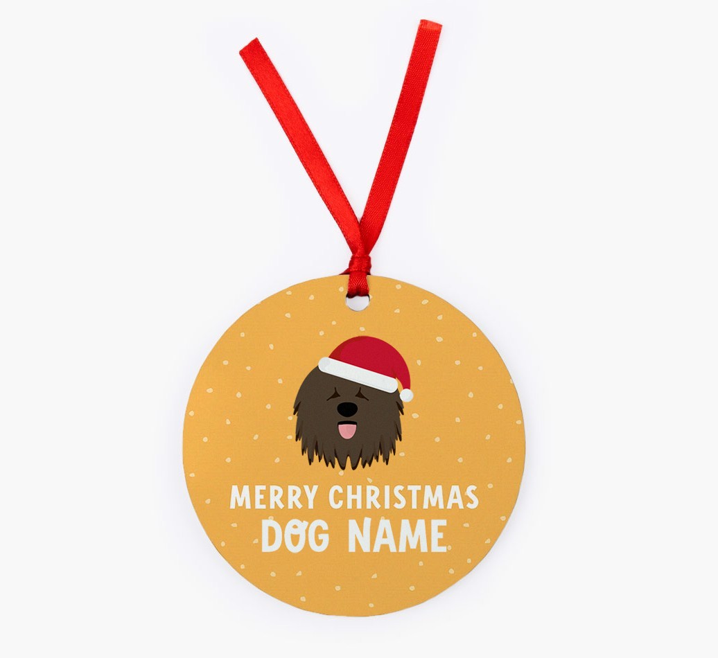 Merry Christmas: Personalized {breedFullName} Christmas Decoration
