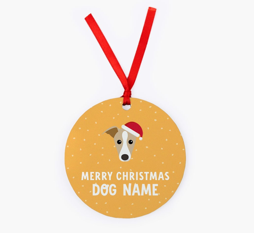 Merry Christmas: Personalised {breedFullName} Christmas Decoration