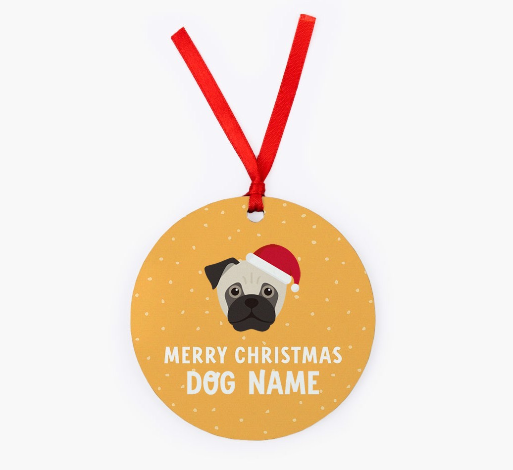 Merry Christmas: Personalized {breedFullName} Christmas Decoration