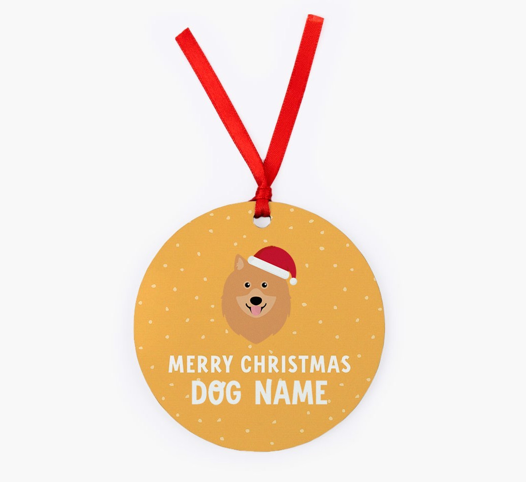 Merry Christmas: Personalized {breedFullName} Christmas Decoration