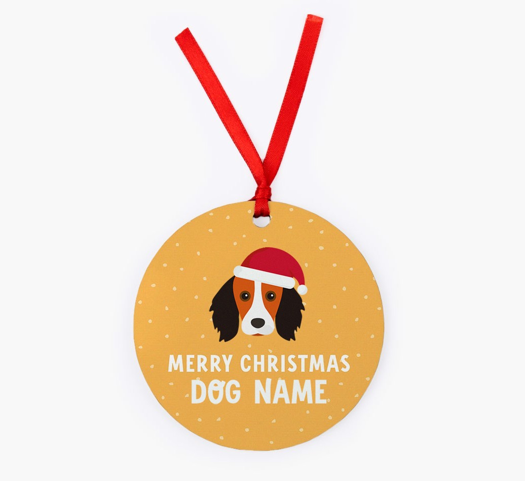 Merry Christmas: Personalized {breedFullName} Christmas Decoration