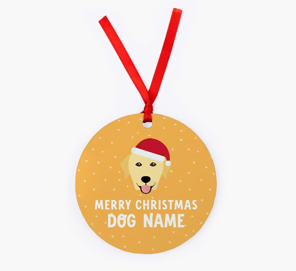 Merry Christmas: Personalized {breedFullName} Christmas Decoration