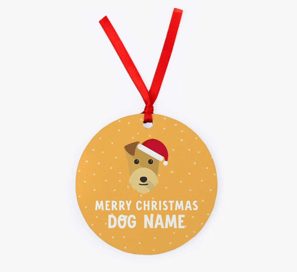 Merry Christmas: Personalized {breedFullName} Christmas Decoration