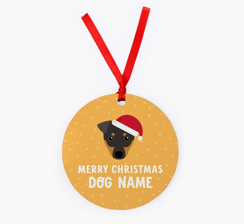 Merry Christmas: Personalized {breedFullName} Christmas Decoration